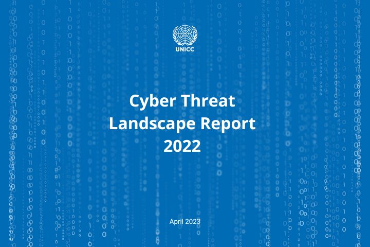 Cover of cyber threat landscape report 2022