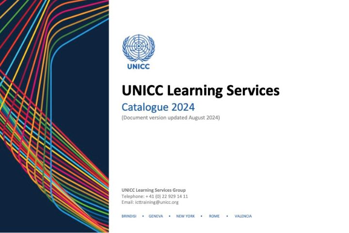 Cover image for UNICC Learning Services Catalogue